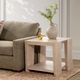 Classic Home Troy White End Table-1