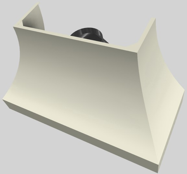 Vent-A-Hood® Designer Series 54" Biscuit Wall Mounted Range Hood-4