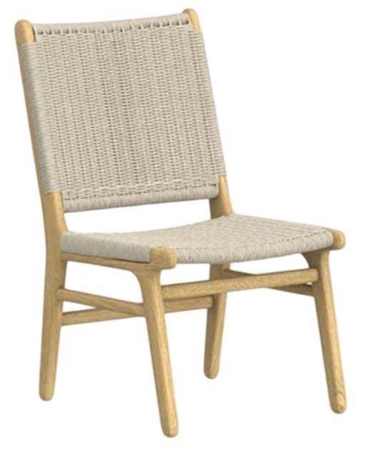 Sunset West Sedona Natural Natural Materials/Wooden Outdoor Dining Side Chair-0