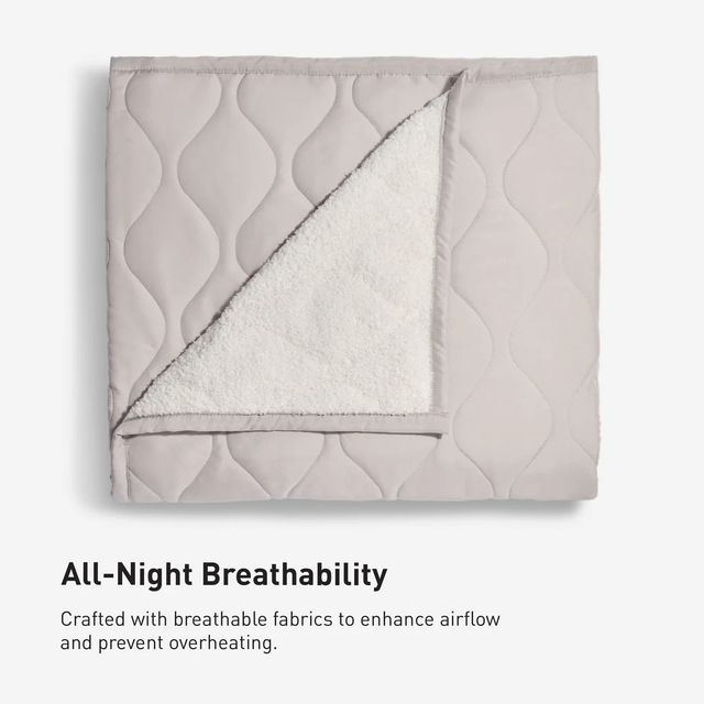 BEDGEAR® Sherpa Performance® Beige Throw Blanket-4
