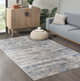 Olliix by Madison Park Harley Blue/Cream 5x7' Abstract Area Rug-2