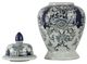 A & B Home Blue/Gold Bryn Ginger Jar-2