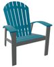 Telescope Casual Newport Aqua/Graphite Polymer Outdoor MGP Adirondack Chair-0