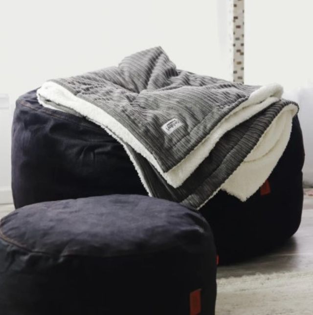 CordaRoy's® XL Gray Terry Corduroy Throw Blanket-2