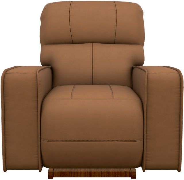 La-Z-Boy® Maddox Camel Leather Power Rocking Recliner with Headrest and Lumbar-1