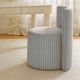 TOV Furniture Alyssa Beige/Blue Rolling Desk Chair-1
