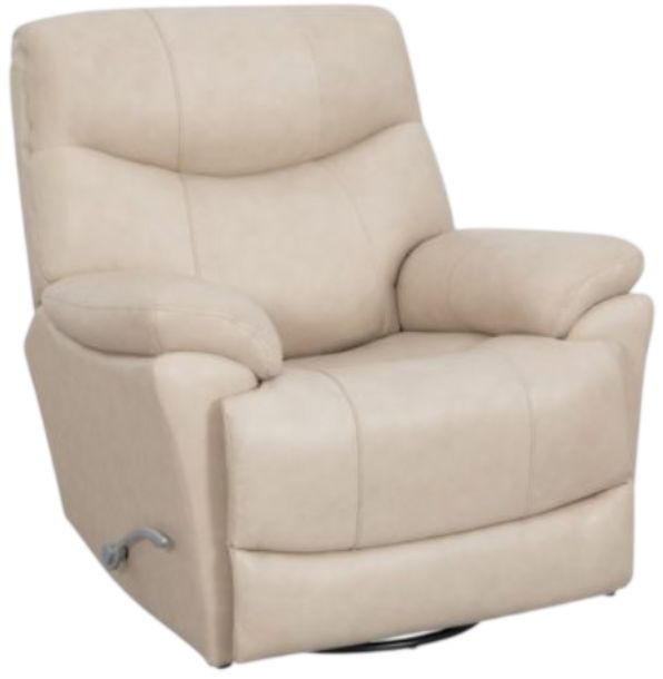 American Wholesale Furniture Madrid Beach Leather Manual Swivel Recliner-0