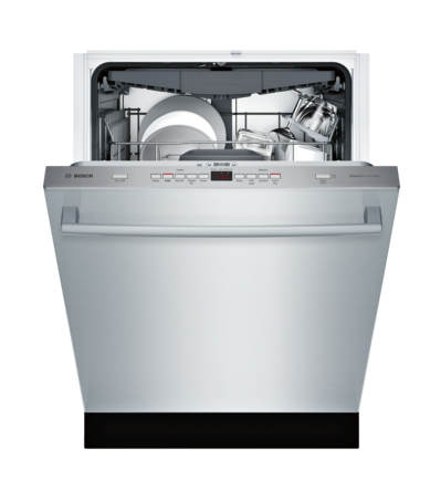 Bosch® 300 Series 24" Stainless Steel Top Control Built In Dishwasher-1