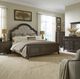 Liberty Furniture Paradise Valley 5-Piece Flax Tweed/Saddle Brown King Upholstered Panel Bedroom Set-1