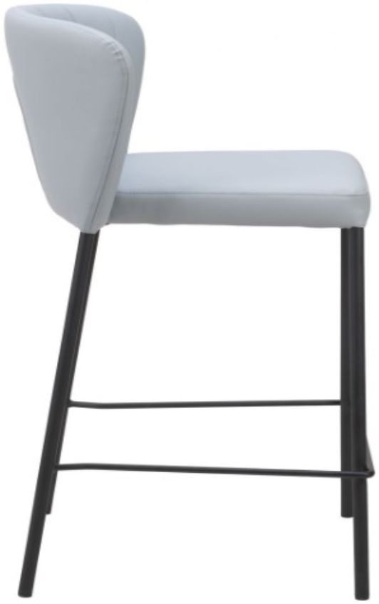 Zuo® Modern Linz Gray Counter Stool-1