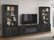 Legends Home Genevieve Black 84" Fireplace Console-1