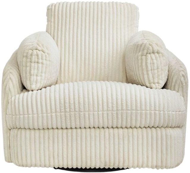 Signature Design by Ashley® Tie-Breaker Ivory Manual Swivel Glider Recliner-1
