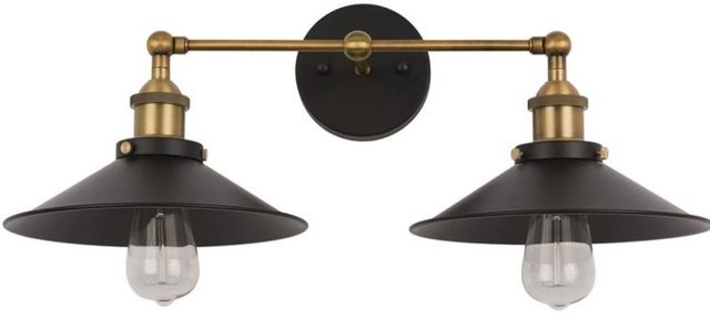 YHD Dark Gray 2-Light Wall Sconce-2