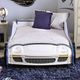 Furniture of America® Poe White and Blue Twin Bed-0