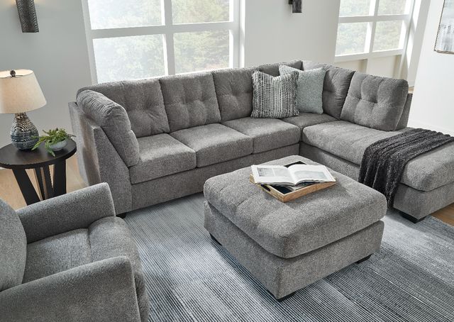 Signature Design by Ashley® Marelton 2-Piece Gray Right-Arm Facing Sleeper Sectional and Chaise-3