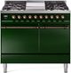 Ilve® Nostalgie II Series 40" Emerald Green Pro Style Dual Fuel Range-0