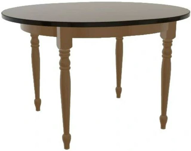 Mavin Customizable 42" x 48" Oval Extendable Dining Table with 12" Leaf-0