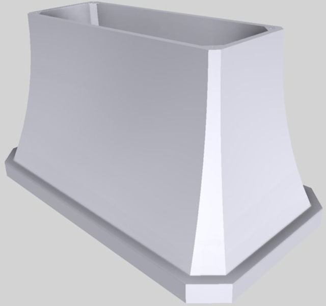 Vent-A-Hood® Designer Series 54" White Island Range Hood-3