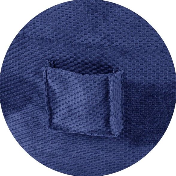CordaRoy's® Nest Navy Chenille Full Bean Bag Cover with Pillow-0