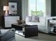 Century® Customizable Aria Oxford White Cocktail Table with Brownstone Base -2