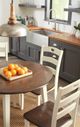 Signature Design by Ashley® Woodanville Brown Dining Table with Cream Legs-4