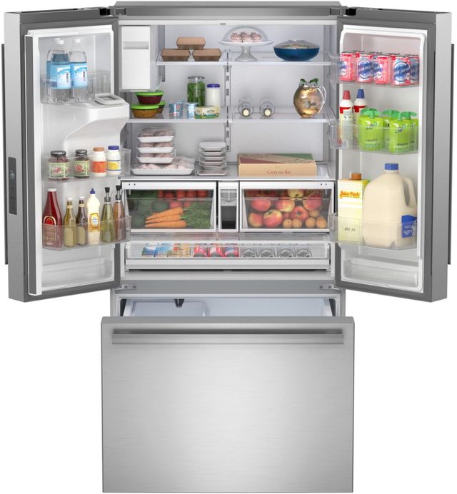 Sharp® 36" Fingerprint-Resistant Stainless Steel French Door Refrigerator with Water Dispenser-1