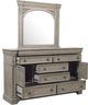 Pulaski™ Kingsbury French Gray Dresser and Mirror-1