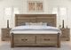 Artisan & Post by Vaughan-Bassett Cool Rustic Stone Gray California King Storage Plank Bed-2