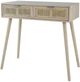 A & B Home Natural Console Table with Two Woven Rattan Panels Drawers-0