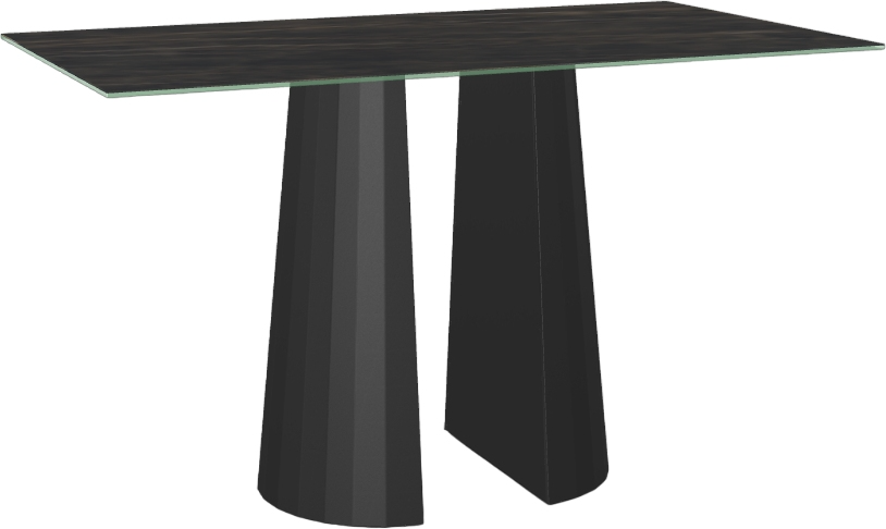 Amisco Customizable Gemma Italian Porcelain 72" Bar Height Table