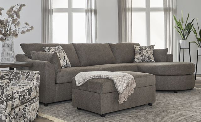 Hughes Furniture® 13950 2-Piece Dexter Fern Right-Arm Facing Sectional and Chaise-1