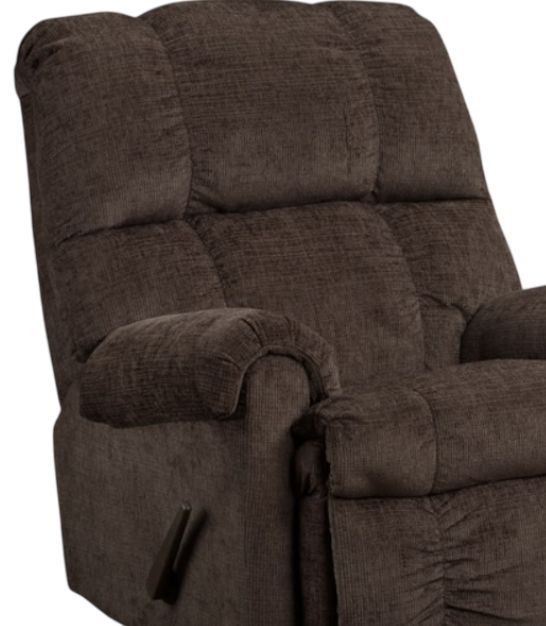 American Wholesale Furniture Galen Chocolate Manual Recliner-1