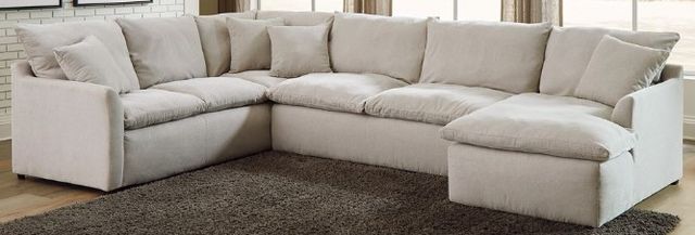 Jackson Furniture Harper 3-Piece Oyster Right-Arm Facing Sectional and Chaise