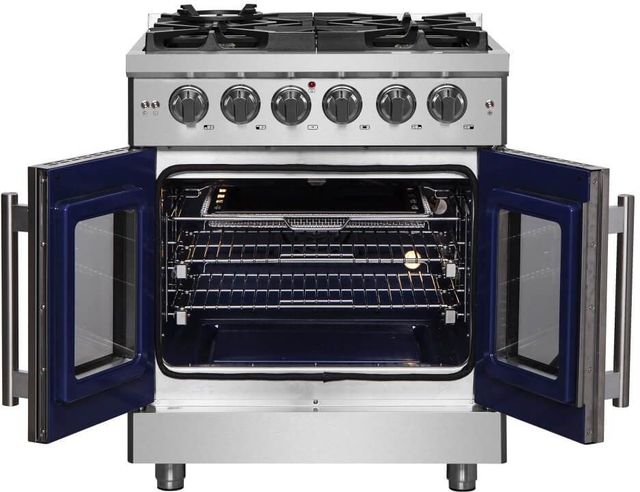 FORNO® Massimo 30" Stainless Steel Pro Style Dual Fuel Range-1