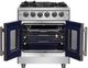 FORNO® Massimo 30" Stainless Steel Pro Style Dual Fuel Range-1