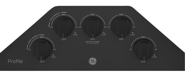 GE Profile™ 30" Black Built-In Gas Cooktop-1