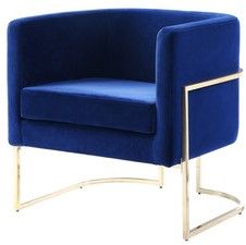 Mazin Furniture Betto Navy Accent Chair-1
