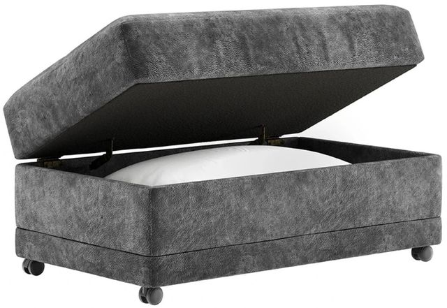 Hughes Furniture® 21900STOT Wonderland Slate Storage Ottoman-2