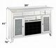 ACME Furniture Noralie Mirrored 59'' Wine Cabinet with LED-2