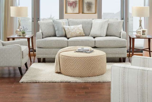 Fusion Furniture Limelight Mineral Gray Ottoman-1
