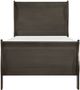 Homelegance® Mayville Stained Gray Twin Sleigh Bed-2