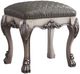 ACME Furniture Dresden Gray/Vintage Bone White Vanity Stool-0