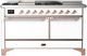Ilve® Majestic III 60'' White Pro Style Dual Fuel Liquid Propane Range with Solid Door and Copper Trim-0