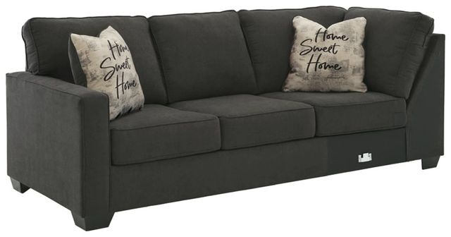 Signature Design by Ashley® Lucina 2-Piece Charcoal Left-Arm Facing Sofa Sectional-1