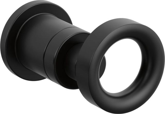 Brizo Roccesco™ Matte Black Single-Handle Wall Mount Lavatory Knob Handle Kit-0