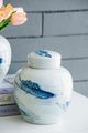 A & B Home Koi Blue/White Jar-2