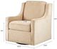Olliix by Madison Park Cream Harris Chenille Swivel Chair-1