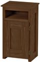 Crate Designs™ Furniture Brindle Right Side Hinge Door Petite Nightstand-0