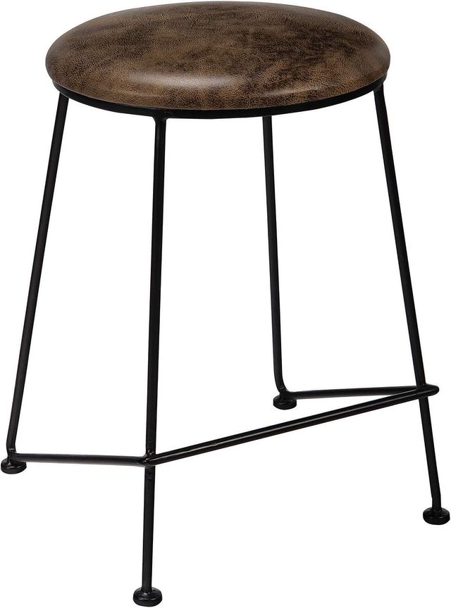 Coaster® Saddle and Dark Gunmetal Counter Stool-0