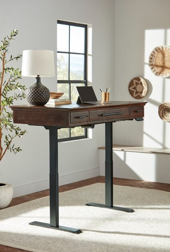 aspenhome® Hermosa Umber 60" Lift Desk-2